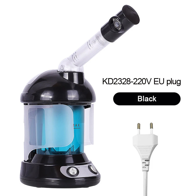 Warm Mist Humidifier Facial Steamer & Aroma Diffuser Warm Mist Humidifier Vue 220V EU plug(Black)