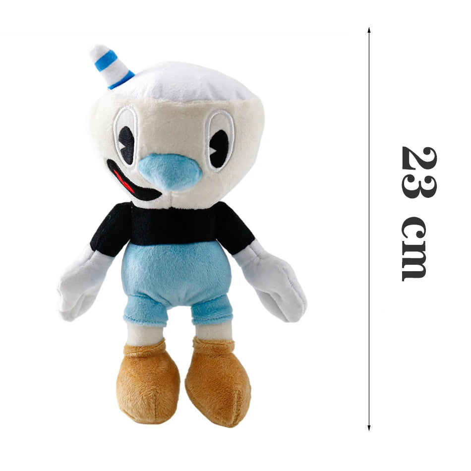 Classic Style Adventure Game Cuphead Plush Toy Mugman Devil Legendary Chalice Plush Doll Toy Collection Display Christmas Gift Vue
