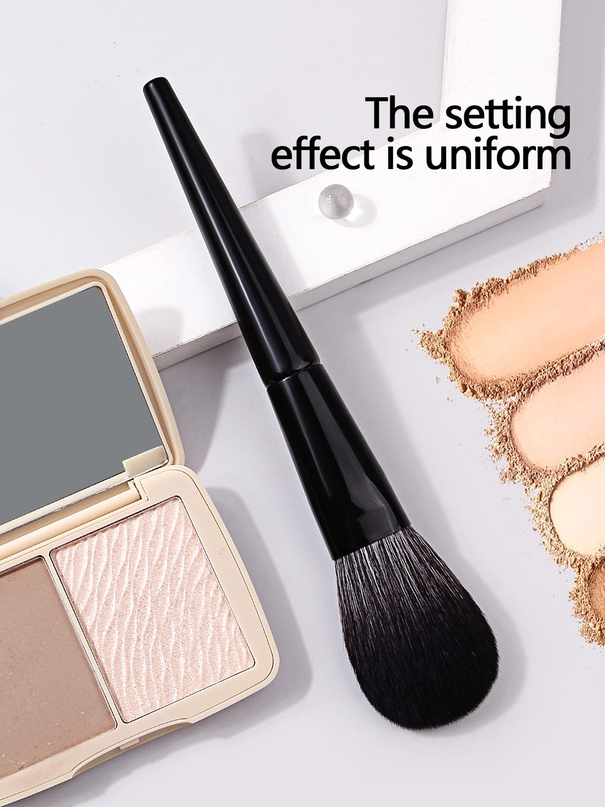 1Pc Large Angled Foundation Makeup Brushes Liquid Foundation Base Make up Brush Bronzersided Detail Face Essential Beauty tools Vue