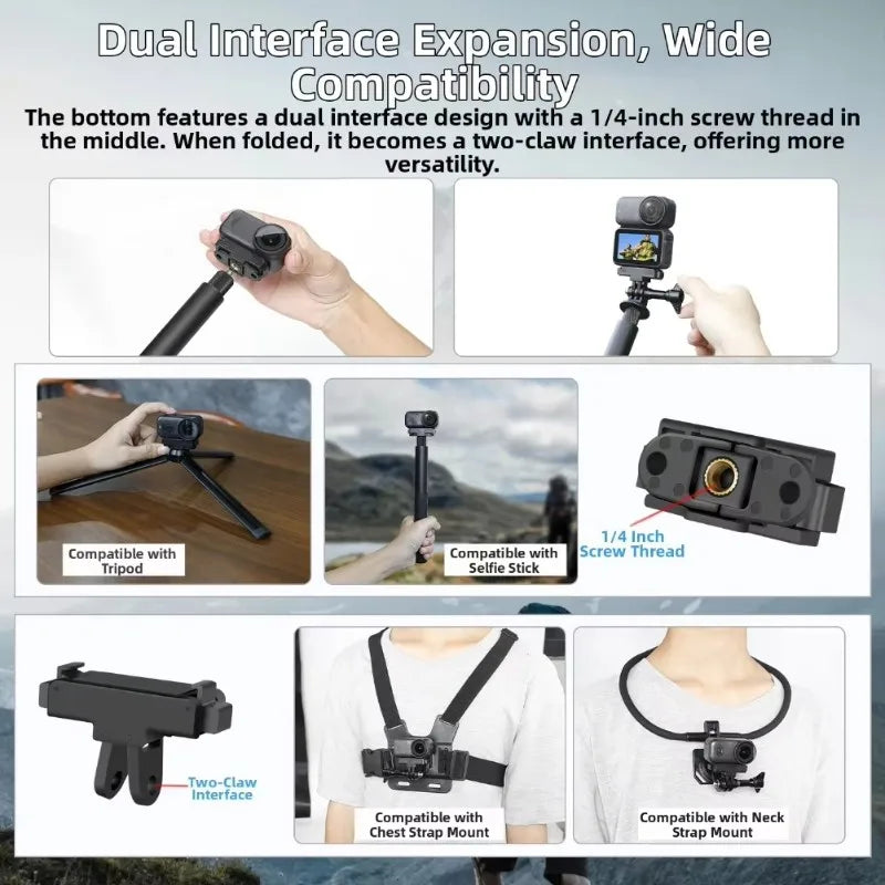 Hot-For DJI For Nano Quick Release Magnetic Adapter Base-Plastic, Compact For Action Thumb Camera Mounting Solution Vue