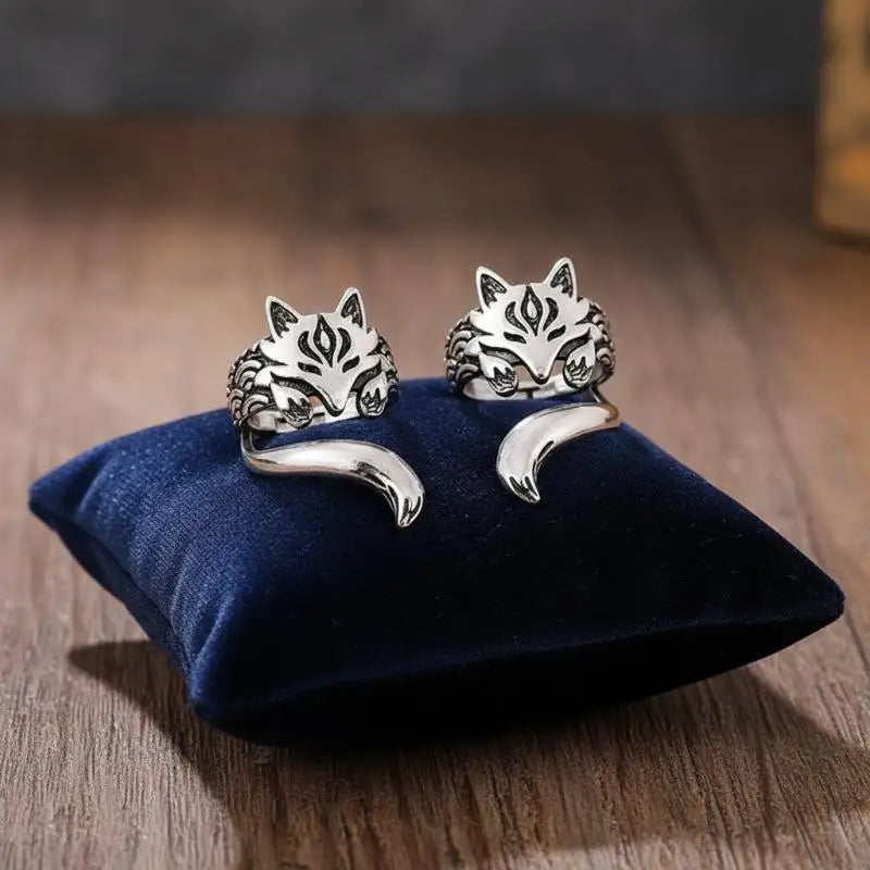 New Trendy Fox Shape Clip Earrings For Women Antique Silver Color Ear Cuff Girl Statement Jewelry Vue