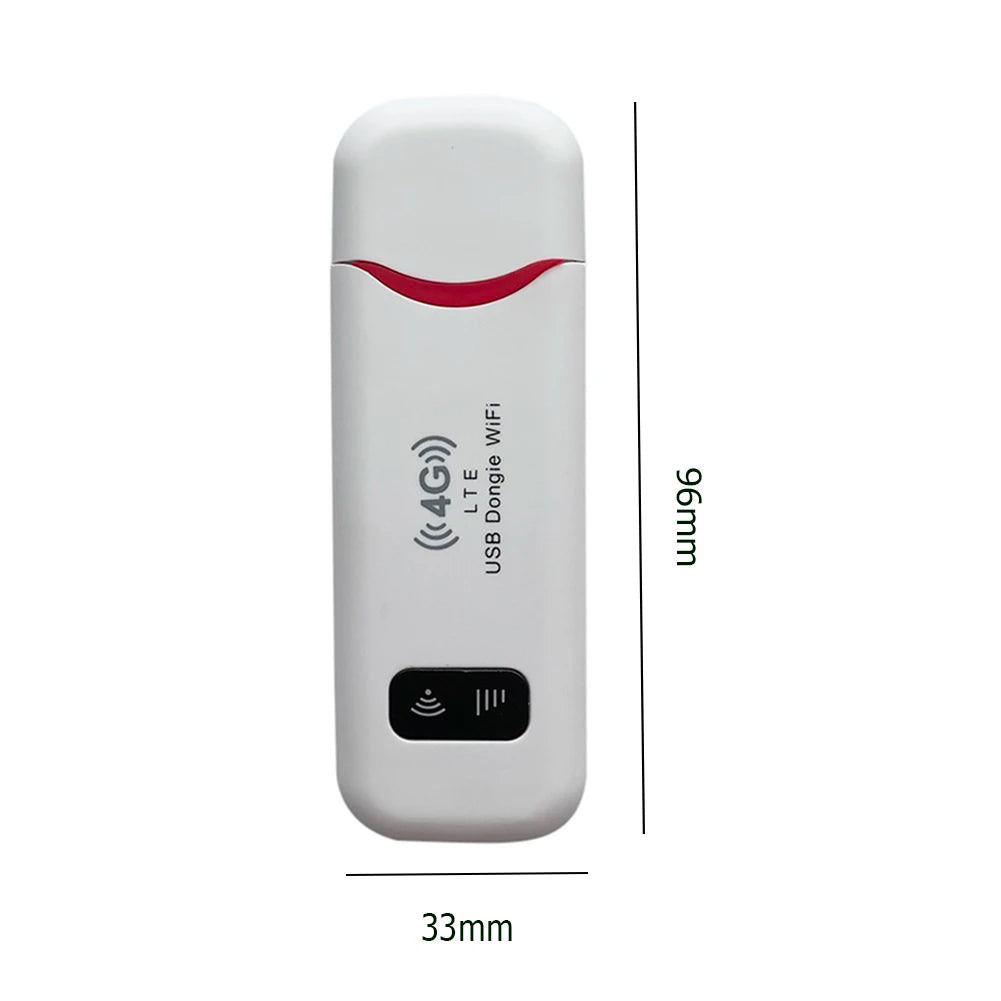 4G Modem LTE Wireless USB Dongle Mobile Broadband 150Mbps Network Modem SIM Card WiFi Router Hotspot Pocket WIFI Router for Home Vue