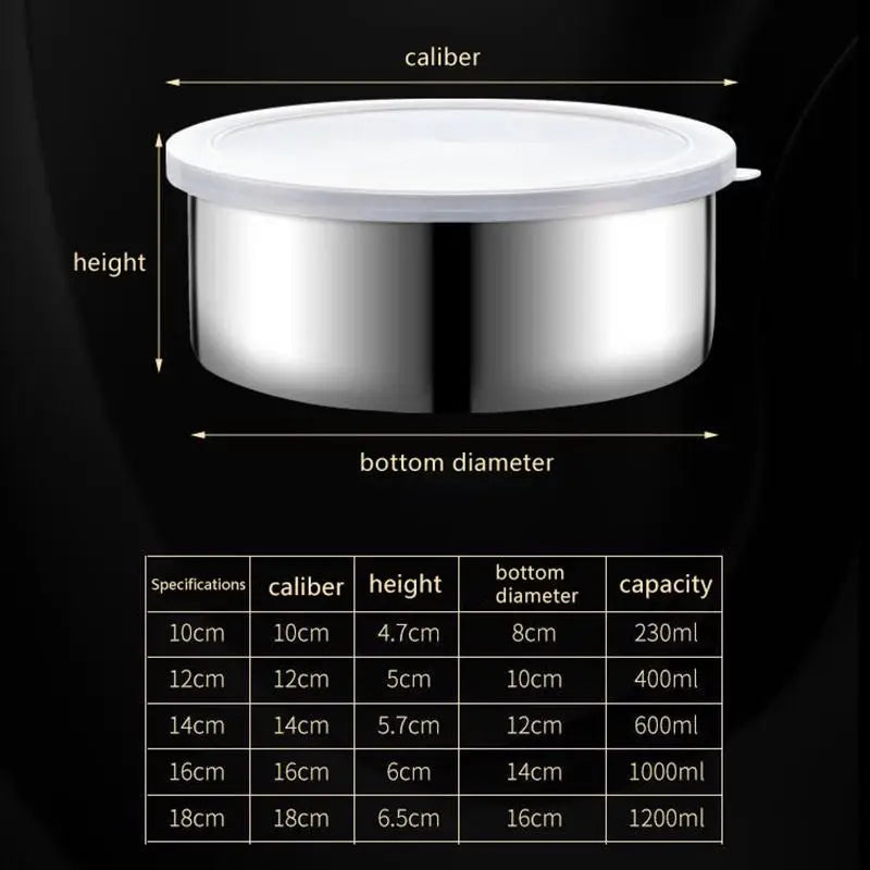 5Pcs Colorful Stainless Steel Mixing Bowls With Lids Stackable And Storage Deep Nesting Bowls Dishwasher Safe For Kitchen〔CC11〕 Vue Multicolor