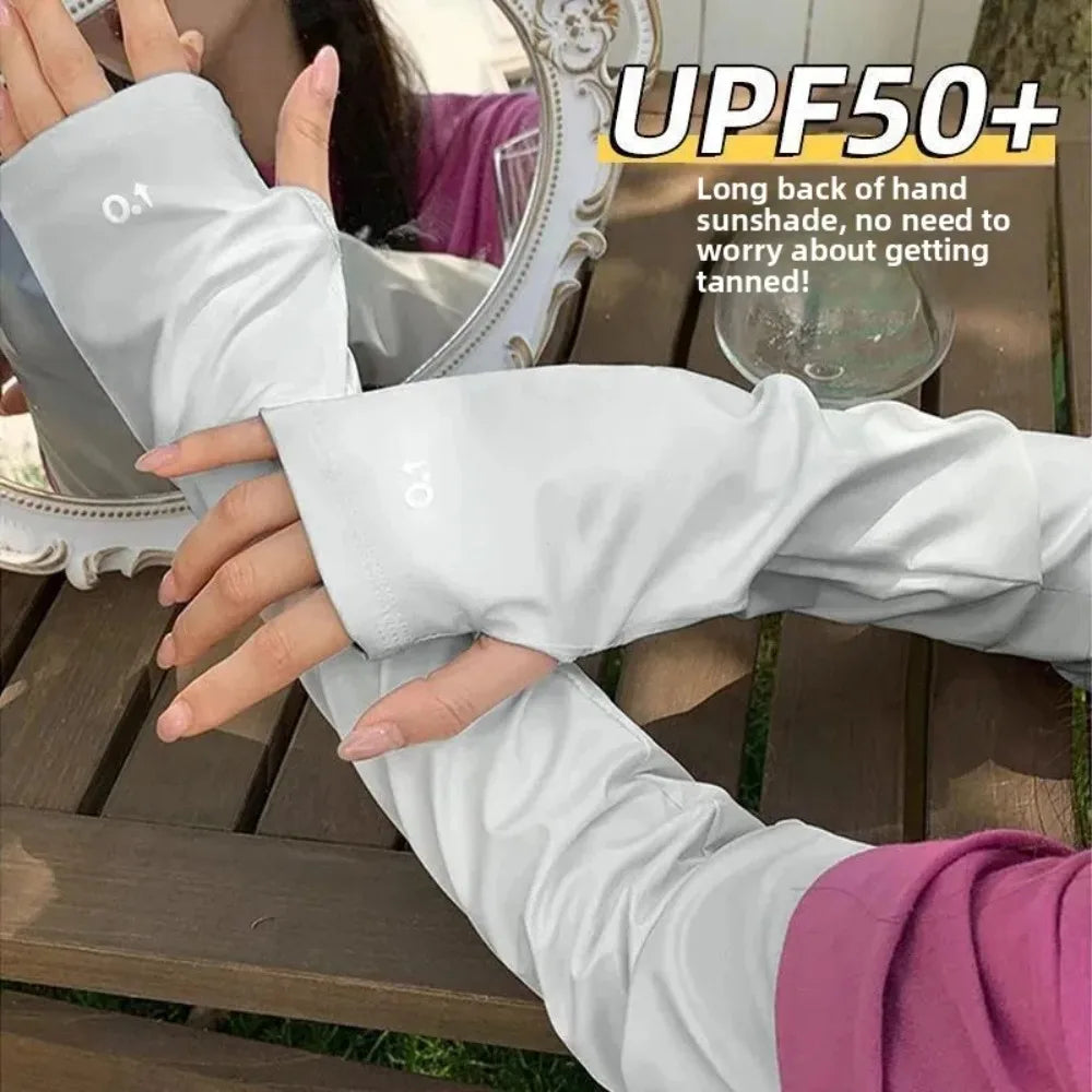 Ice Silk Loose Sleeves Sun Protection Breathable Sleeve Covers