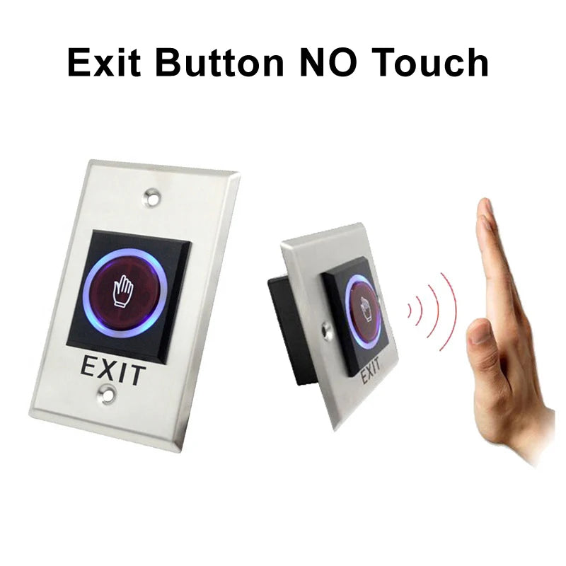 DC12V Infrared Sensor Door Lock Release Switch Access Control System Accessory No Touch Exit Button For Electric Lock Vue