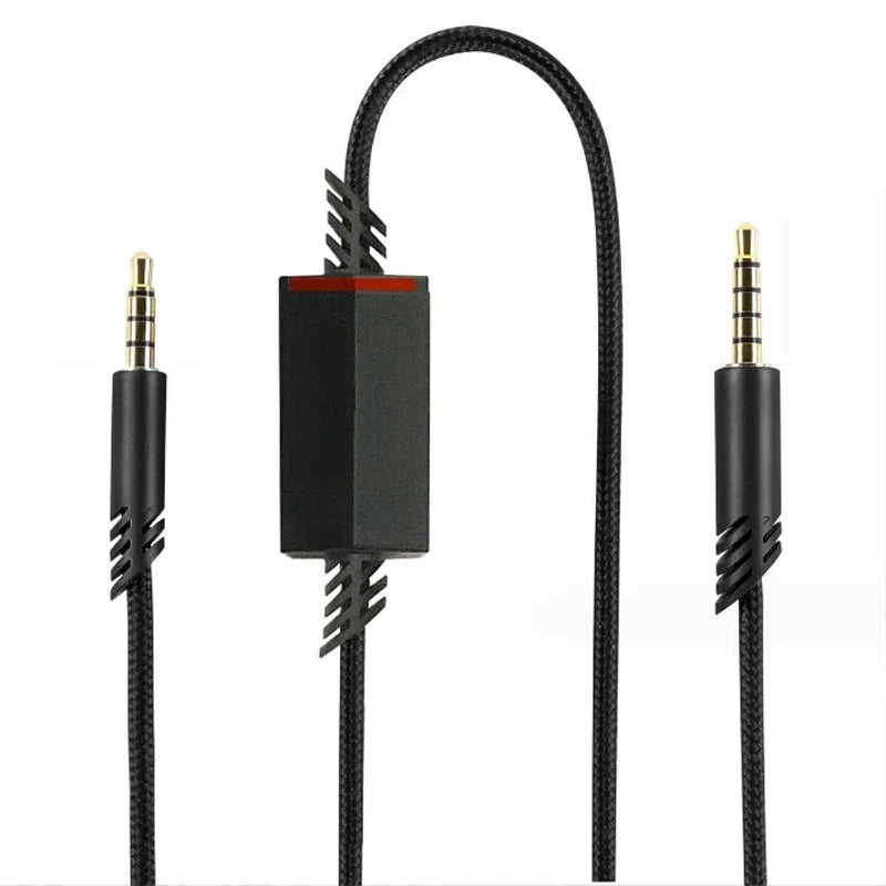 Replacement Audio Cable for Astro A10 A30 A40 A50 Gaming Headsets Braided Cable with Mute Slider Inline Control Aux Cord Vue Slider 2m tpe line
