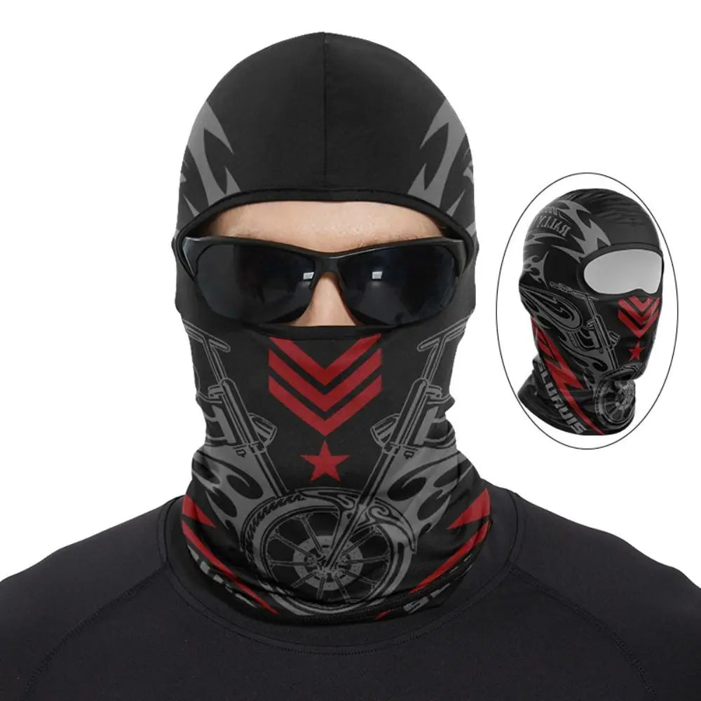 Funny Ape Mouth Skull Motorcycle Balaclava Breathable Lightweight Cycling Full Face Mask Quick Dry Sun Protection Vue Style 2