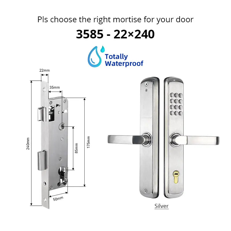 Mechanical combination Coded Lock Fire and Waterproof Digital Lock Password and Silding Lock Push button For garden Vue JXS 3585 China Mainland