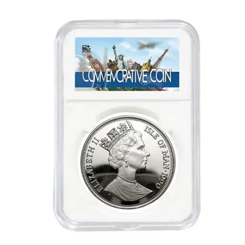 3 PCS Container Display Protection Plate Collectible Coin Holder Plastic Storage Accessory Box Transparent Coin Organiser Case Vue