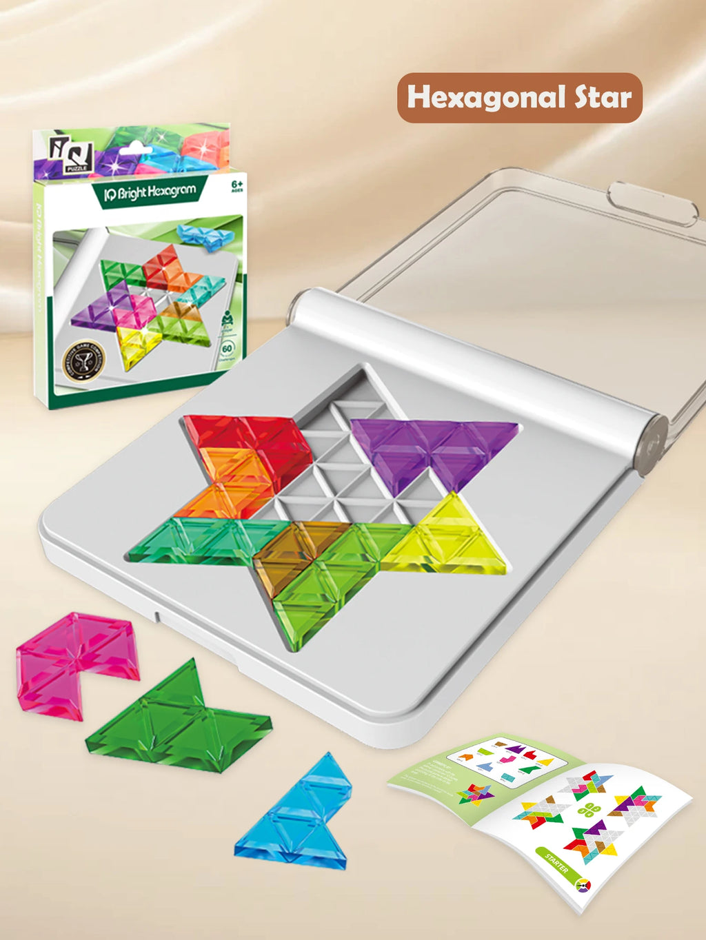 Puzzle Toys. Logical Thinking Training Fun Tabletop Games Multiple Shapes Colors, Advanced Level Gifts for Boys and Girls Vue green