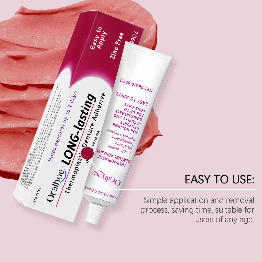 Thermoplastic Denture Adhesive Long-lasting Denture Fixing Adhesive Improve Comfort Denture Care Products Odontologia Vue