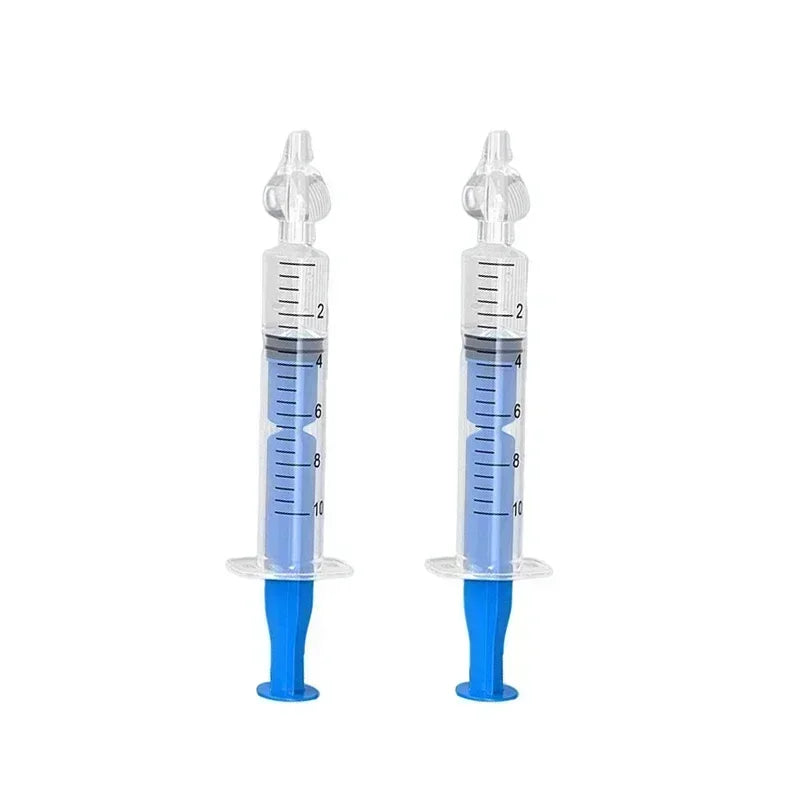 for Child SyringeTube Baby Nose Needle Nasal Washer Reusable Nasal Irrigator Washing Baby Nasal Aspirator Cleaner Kids Rhinitis Vue B251 2PCS Blue