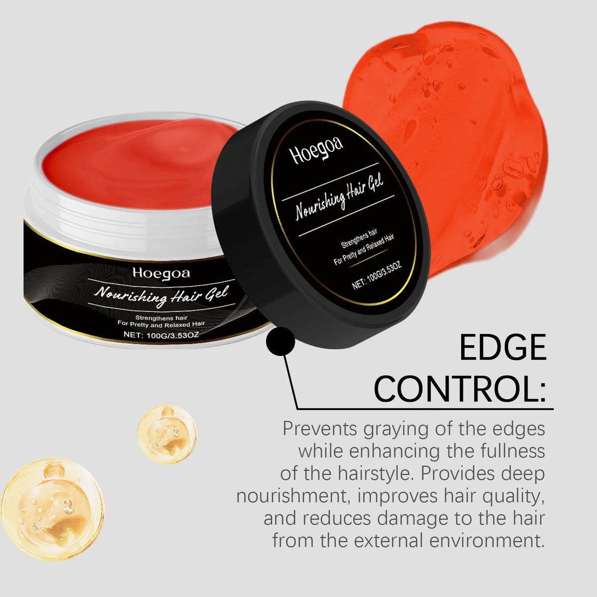 Moisturizing Hair Gel: Repairs Dry and Frizzy Hair, Offers Lightweight Freshness, and Leaves Hair Smooth Vue