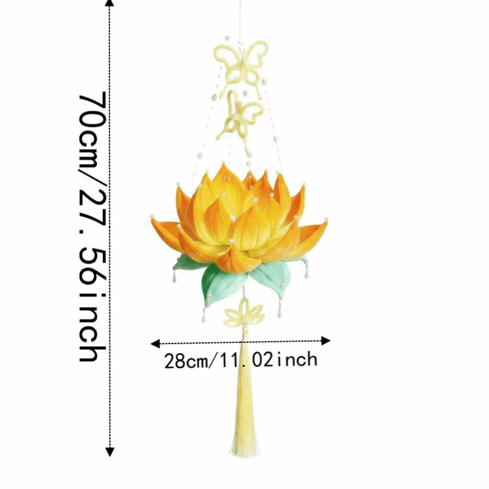 DIY Material Kit Handmade Lotus Lantern Luminous Twisted Stick Flower Lamp Colorful Glowing Handheld Light Photoshoot Decor Vue