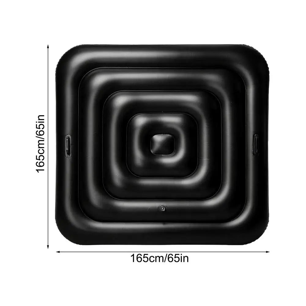 130cm/165cm PVC Inflatable Hot Tub Cover Energy-Saving Lightweight Thermal Portable Lid Square Hot Tub Thermal Cover Vue 165cm