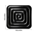 130cm/165cm PVC Inflatable Hot Tub Cover Energy-Saving Lightweight Thermal Portable Lid Square Hot Tub Thermal Cover Vue 165cm