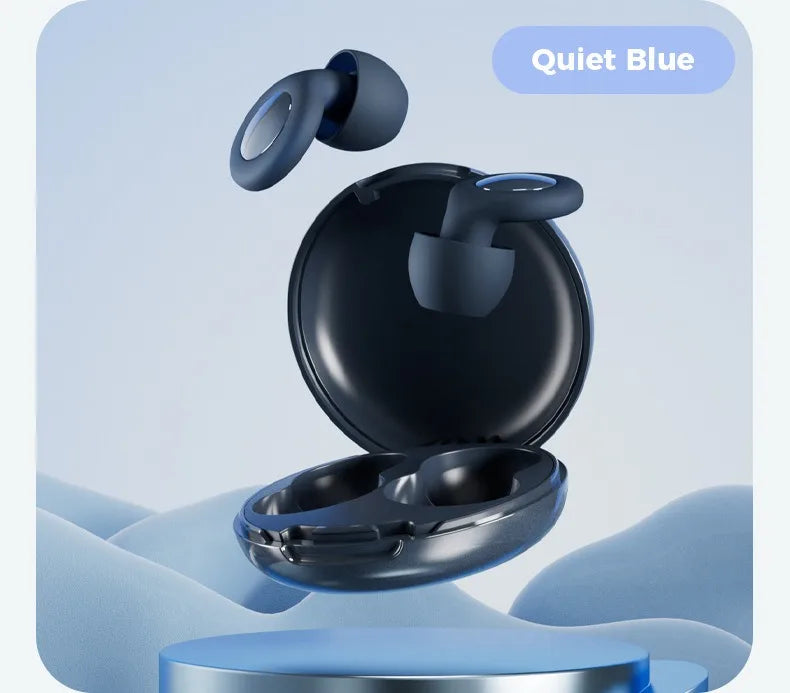 Quiet Ear Plugs Sleeping Noise Reduction Soft Reusable Hearing Vue Blue