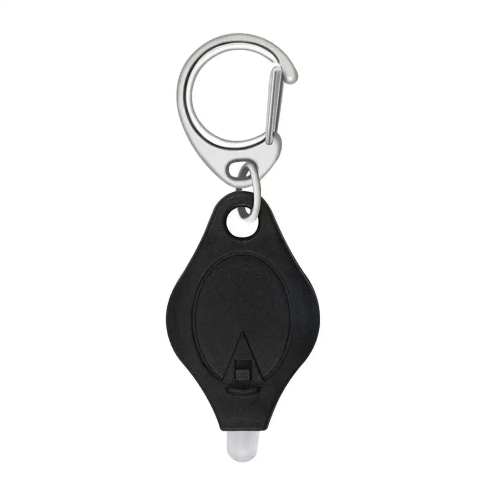 Keychain Light Mini Keychain Squeeze Button Light Mini LED Flashlight Torch Emergency Key Ring Light for Outdoor Camping Hiking Vue Black