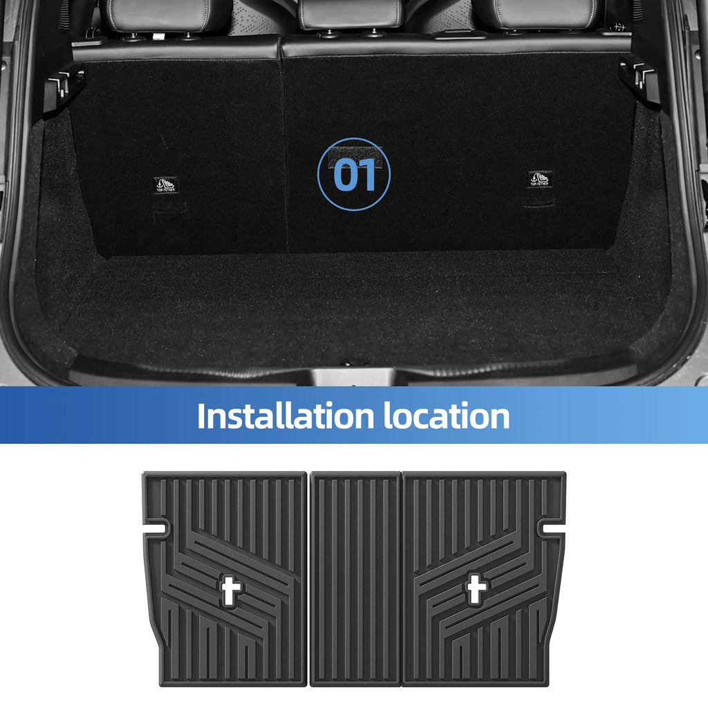 Smabee ZEEKR X 5-Seat TPE All-Weather Floor Mats & Cargo Liner Car Floor Mats Vue