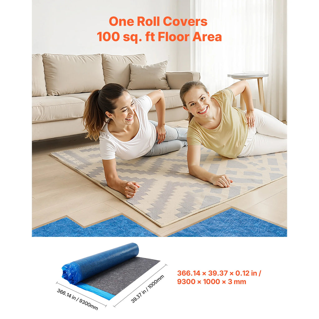 Floor Underlayment 2mm/3mm Vapor Barrier for Laminate & Vinyl Floor Underlayment Vue