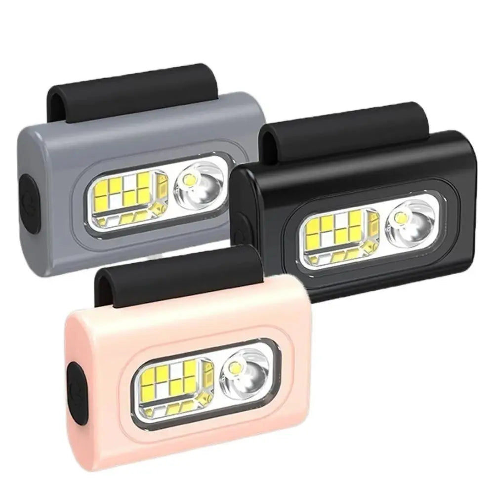 High Brightness COB LED Headlight Camping Visibility Jogging LED Light Safety Magnet Clip On Running Light Fishing Vue