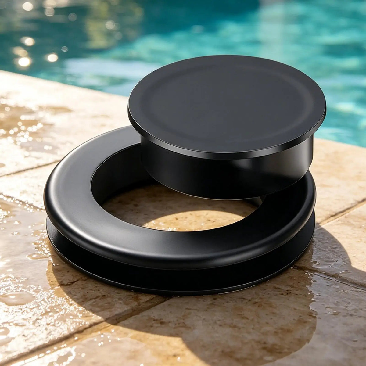 2" Silicone Umbrella Hole Ring with Cap, Flexible Table Plug for Patio Beach Cafe, Outdoor Table Hole Cover for Patio Furniture Vue