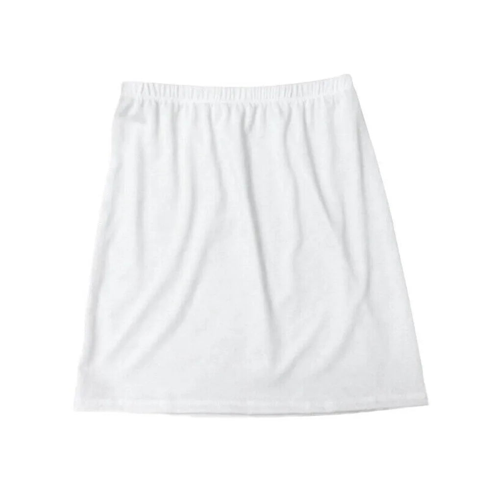 Lightweight Lace Inner Layer Slip Skirt Soft Loose Fit Women Vue One Size White 40cm