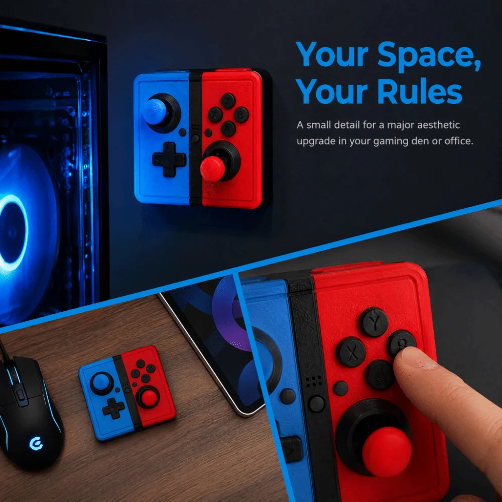 Creative Light Switch Guard Covers 3D Printed Retro Arcade Games Joystick Switch Stickers Waterproof Removable Vue