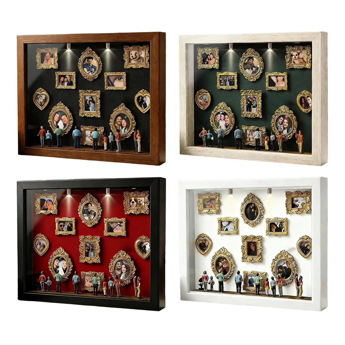 Small Museum Display Box DIY Mini Fugurine DIY Decor Mini Museum Shadow Frame for Wedding Birthday Holiday Apartment Farmhouse Vue