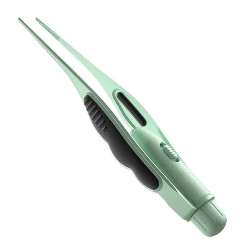 vvocci Earwax LED Wax Removal Tweezers Earpick Children Ear Cleaning Tool Adult Ear Vue B339 green