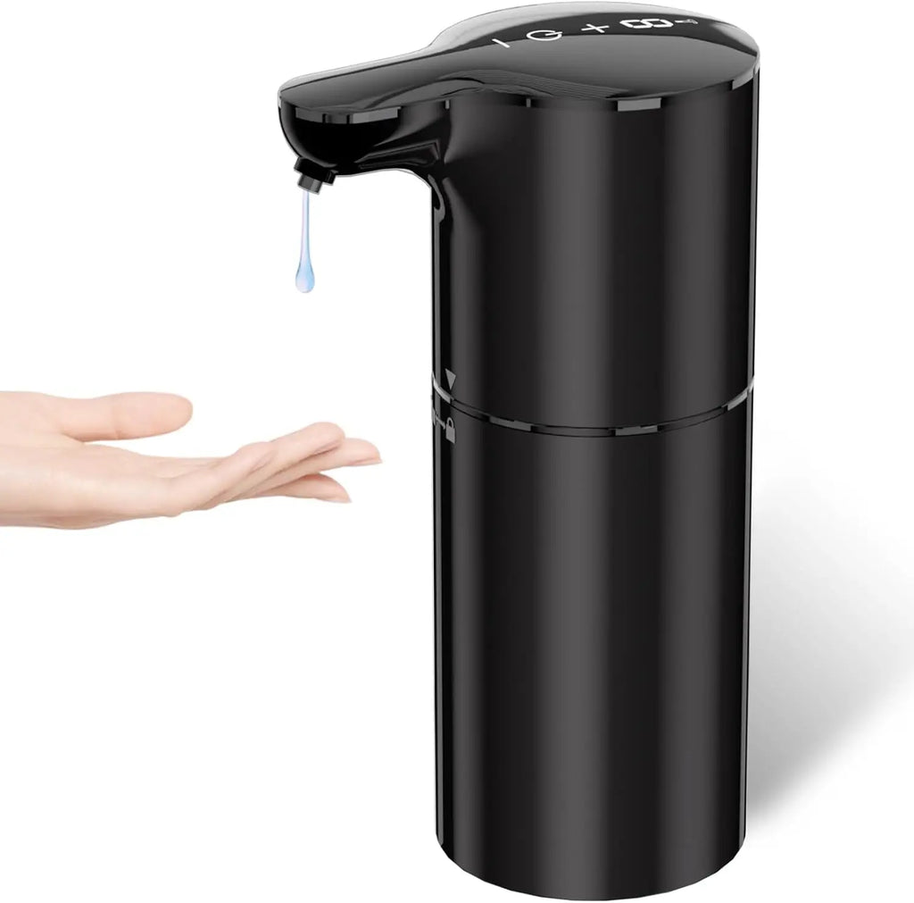 Automatic Liquid Soap Dispenser Touchless Dish Soap Dispenser 8 Level Adjustable Control Rechargeable Auto Soap Pump Hands Free Vue Black