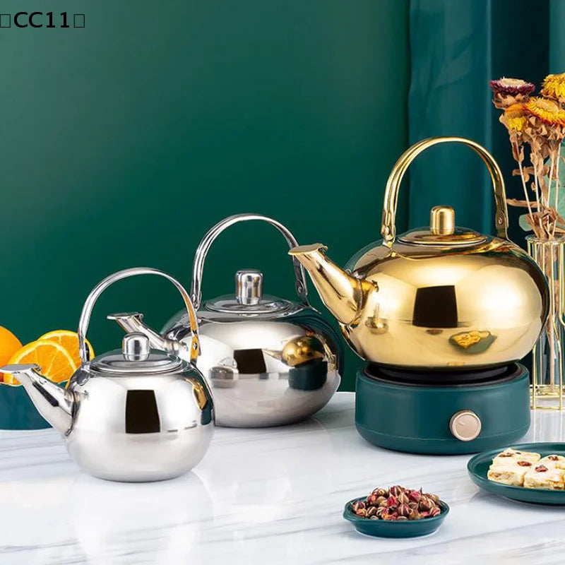 Stainless Steel Water Kettles Teapot Infuser Filter Coffee Kettle
