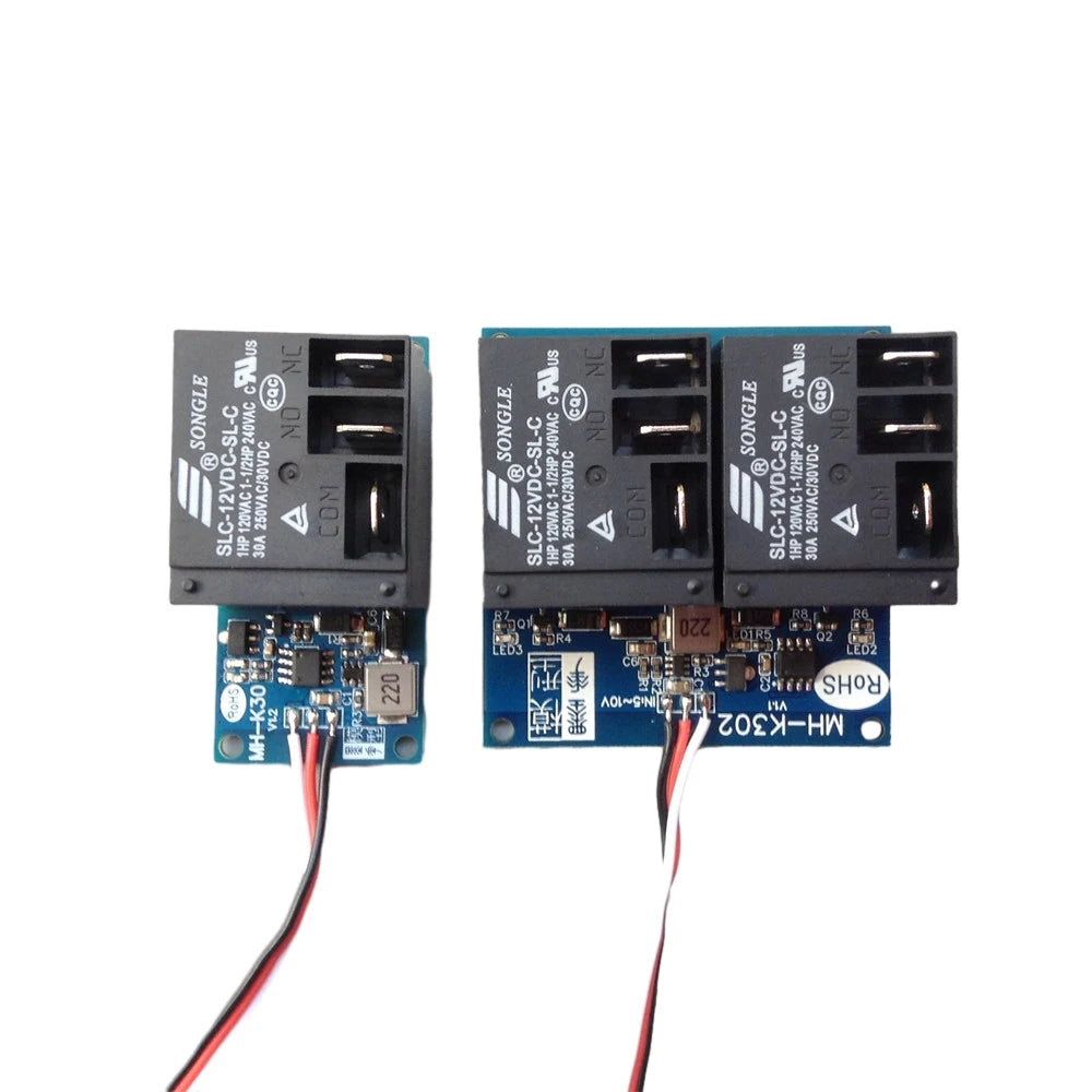 30A Electronic Relay Module 12V 1/2 Channel High Power PWM Relay Switch Remote Control On-off Switches for DIY RC Models Vue