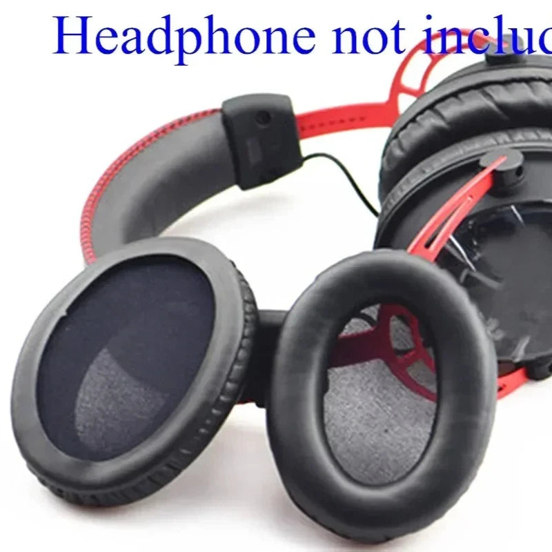 Replacement Earpads for Kingston Cloud Silver II /alpha Headphone Ear Pads High Grade Protein Leather Cloud II Cushion Earmuffs Vue