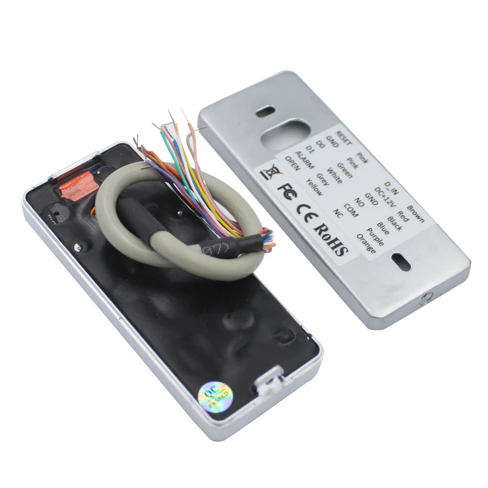 Waterproof IP65 Standalone Access Controller 125kHz RFID Fingerprint Card Reader EM MF Card Support for Home Office Warehouse Ac Vue