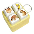 Funny Cat & Dog Meme Sound Keychain – 4-Button Voice Keyring Novelty Sound Keychain Vue A