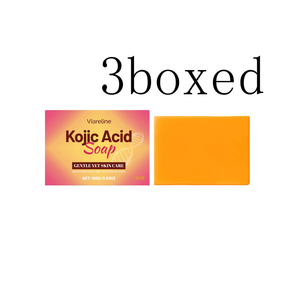Kojic Acid Body Soap -Gently Cleanses Skin All Over the Body,Leaves a Long-Lasting Fragrance, and Nourishes for Soft,Smooth Skin Vue 3boxed