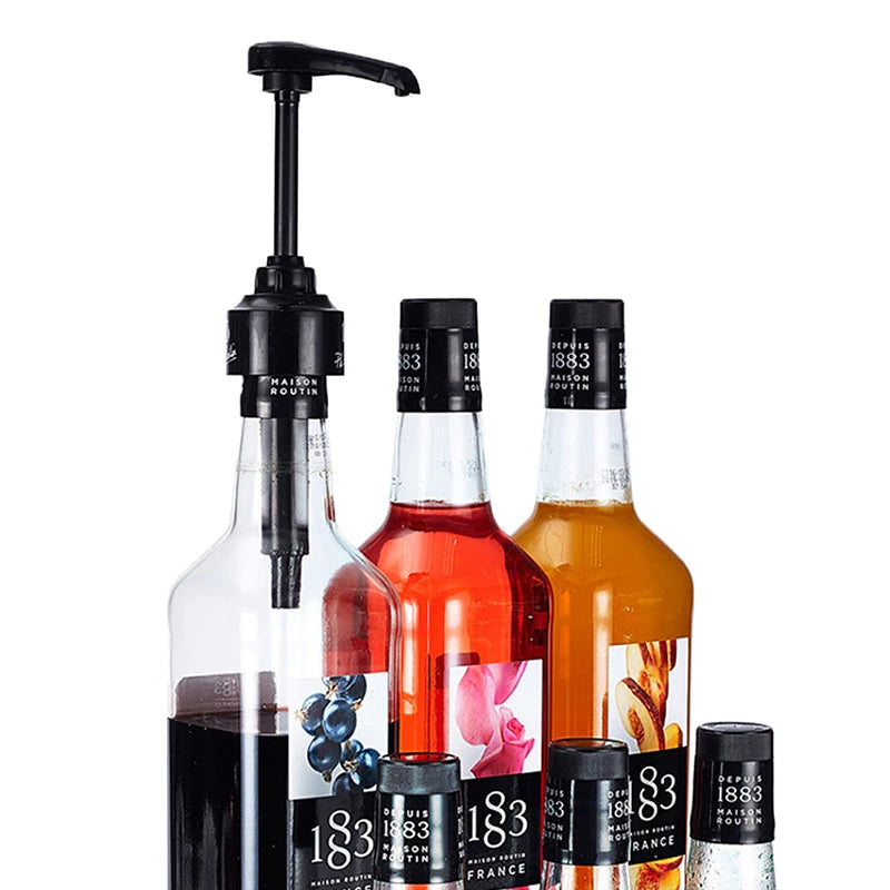1L Coffee Syrup Dispenser Pump Black 10ml Liquid Pump for Juice Syrup Bottle Vue