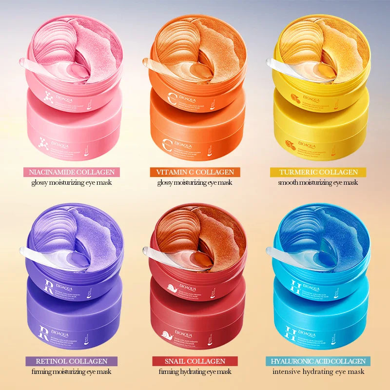 1 Box of 80Pcs Collagen Moisturizing Eye Masks, Eye Patches, Containing Collagen Ingredients, Moisturize and Nourish the Skin Ar Vue