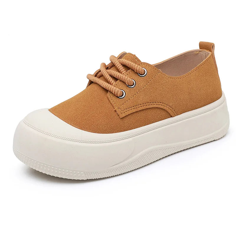 Women's Thick Sole Platform Casual White Shoes | Height Boost Platform Casual Shoes Vue