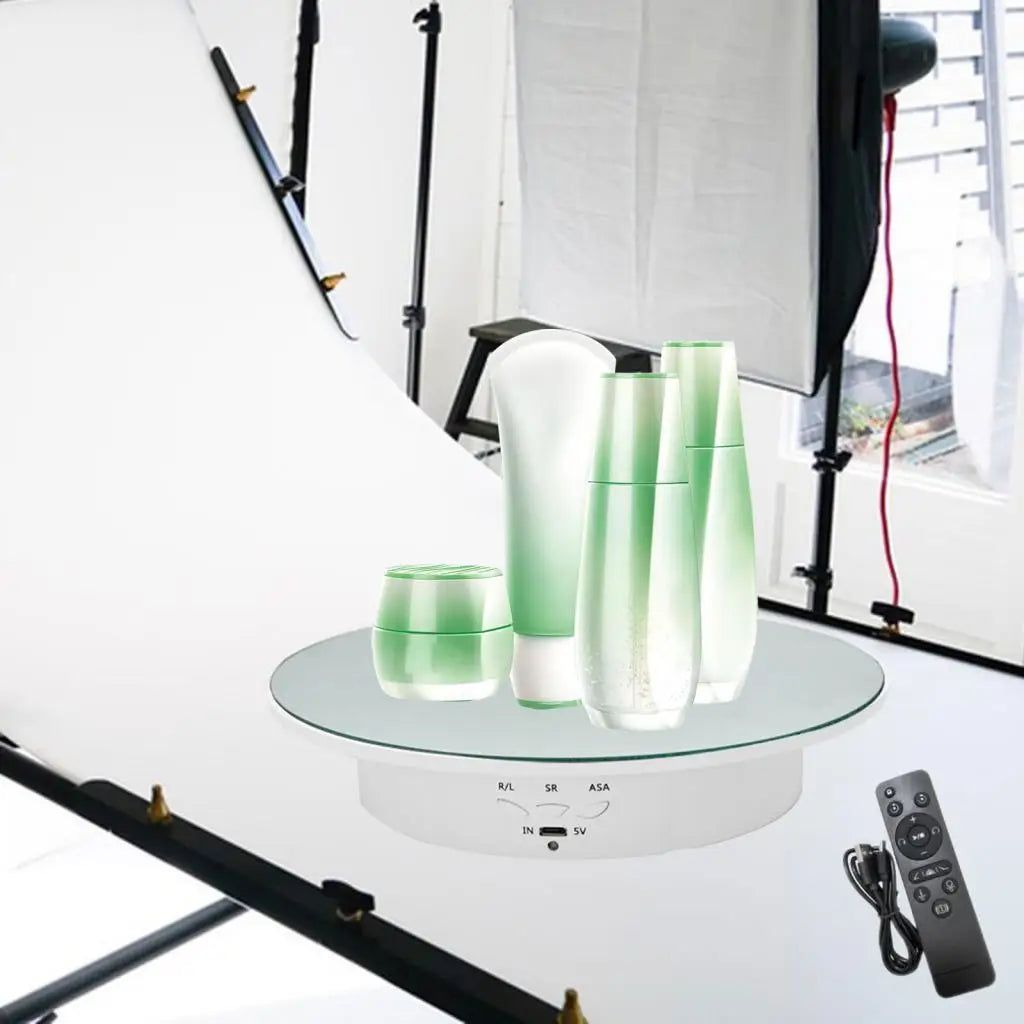 Compact Rotating Display Stand With 360 Degree Rotation Feature Live Streaming And Video Demonstrations Product Vue