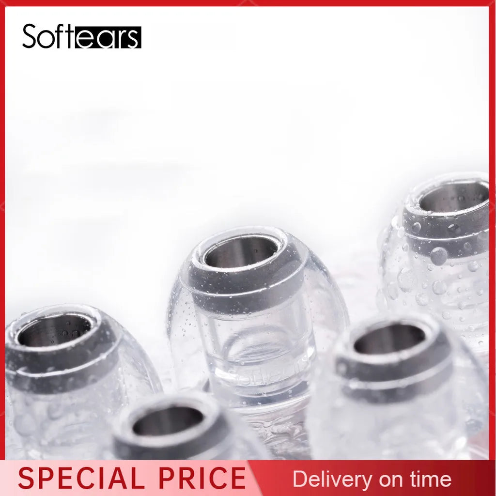 Softears UT Tips Titanium-Alloy Liquid Silicone Ear Tips S/M/L Earphone Ear Tips Vue