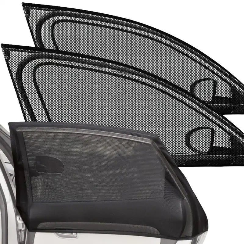2 Pcs Car Window Covers For Kids Window Shades For Car Mesh Car Sunshade Protector Rear Window Sun Shade For Car Car Styling Vue