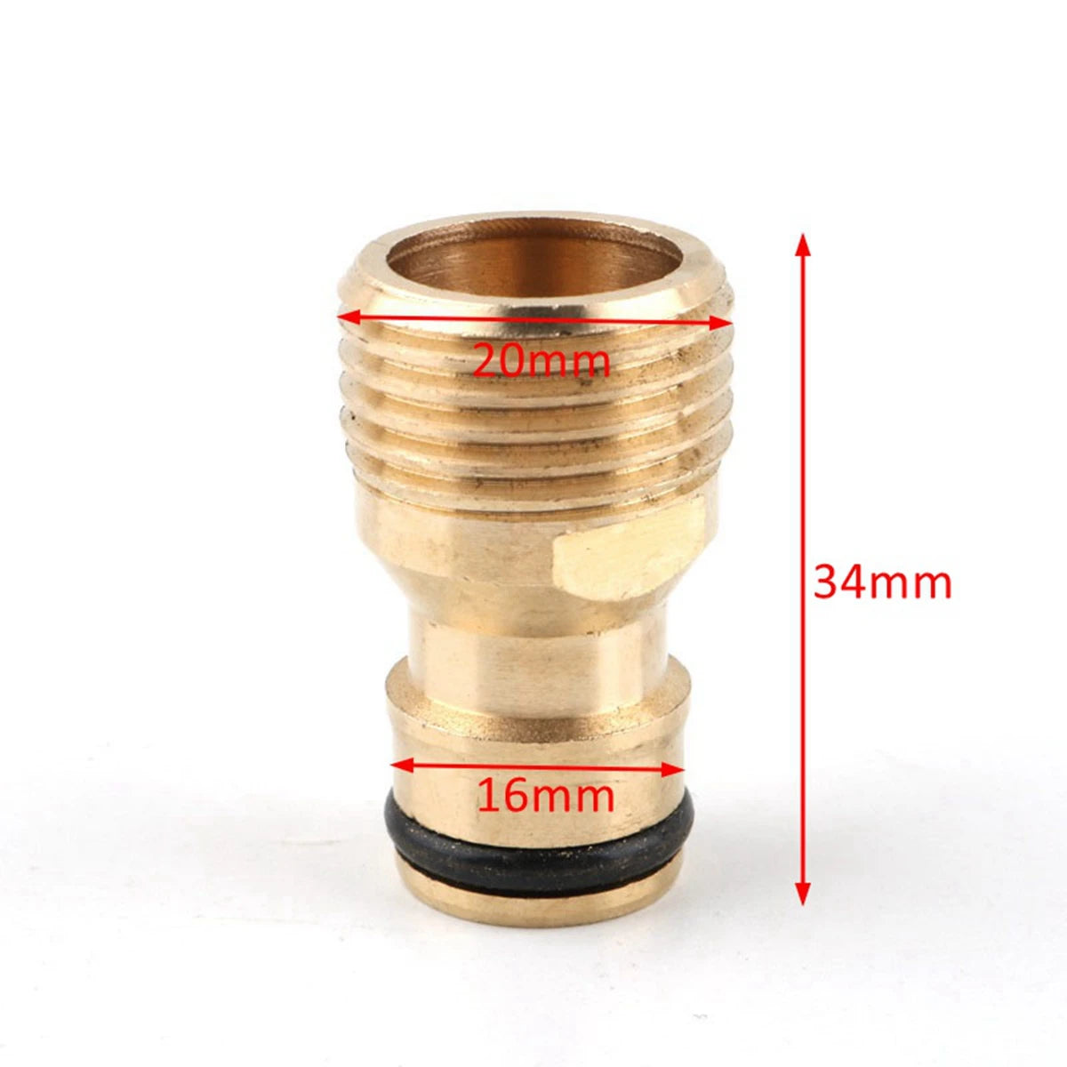 Car Washing Planting Irrigation Garden Garden Tool Brass Water Joints Hose Fitting Thread Quick Connector Nozzle Adapter Vue Male-1-2