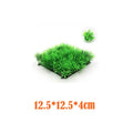 2pcs rtificial Grass Lawn Aquarium Fish Tank Decoration Synthetic Turf Rug Terrarium Landscape Fake Grass Patch Plant acuario Vue 2