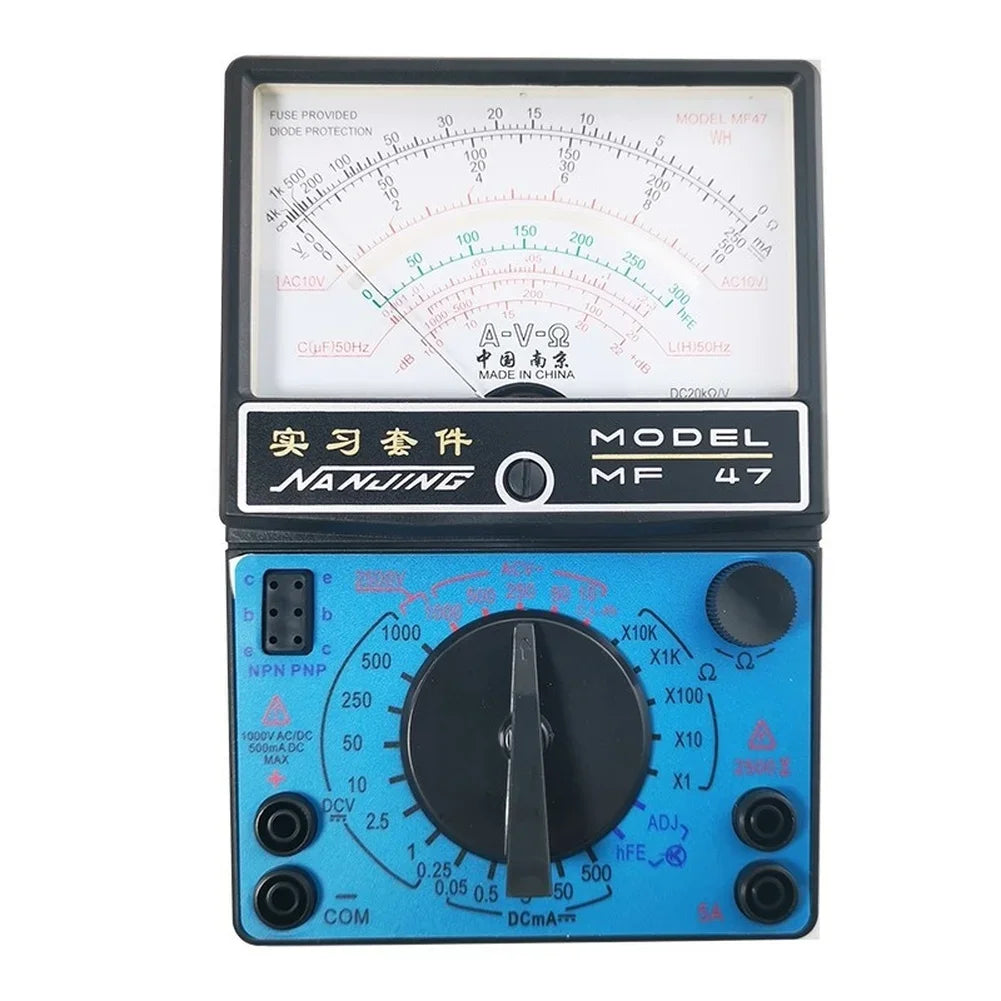 MF47 Analog Multimeter DIY Kit – AC/DC Voltage & Capacitance DIY Multimeter Kit Vue