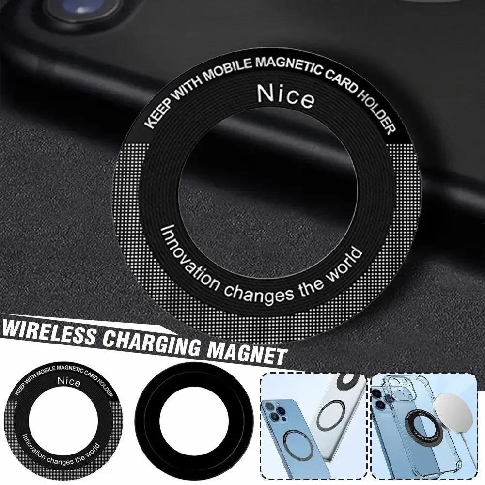 Magsafe Magnetic Plate Ring Universal Metal Sticker Support Wireless Charger Metal Plate Sheet for Magnet Car Holder Vue