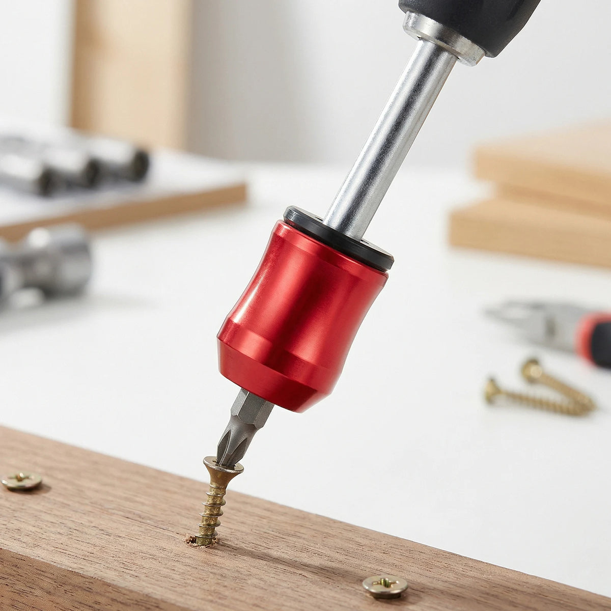 Magnetic Screwdriver Drill Bit Ring 1/4" Hex | Anti-Slip Holder Magnetic Bit Ring Vue