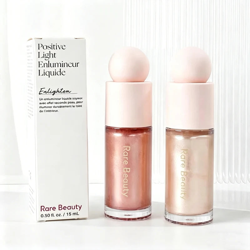 Rare Beauty Powder Blush Highlight Brighten Highlighter Mirror Long-Lasting Glowing Face Makeup Set for Natural Radiant Finish Vue