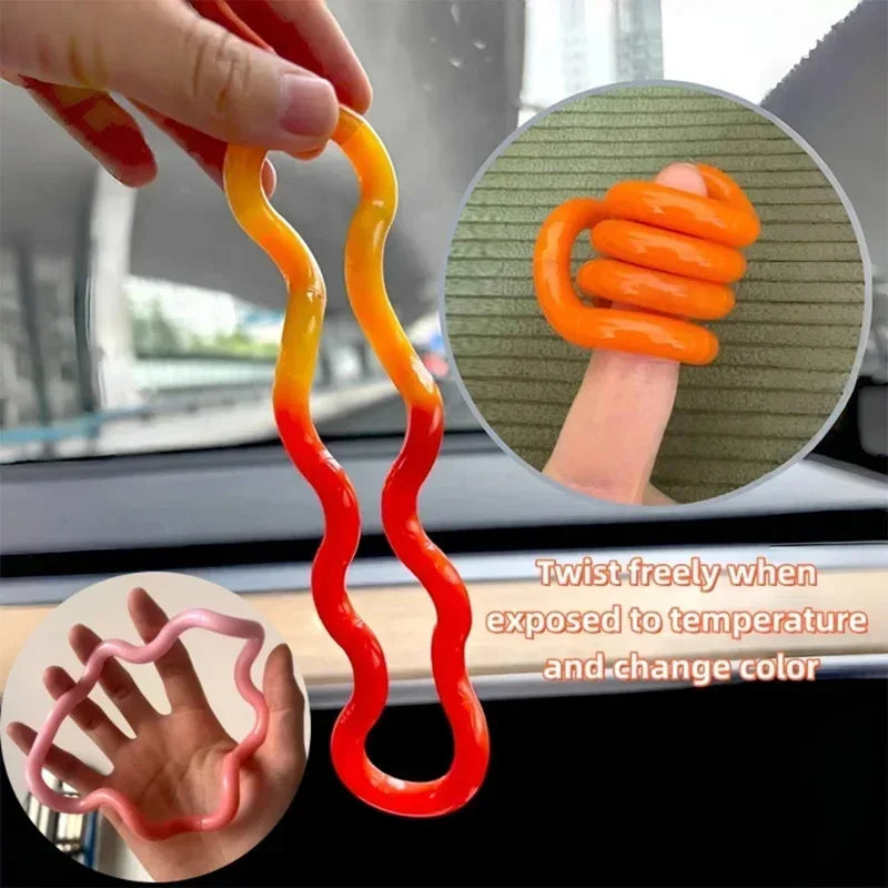 Thermochromic Twist Fidget Toy – Color Changing Tangle Toy Fidget Tangle Toy Vue